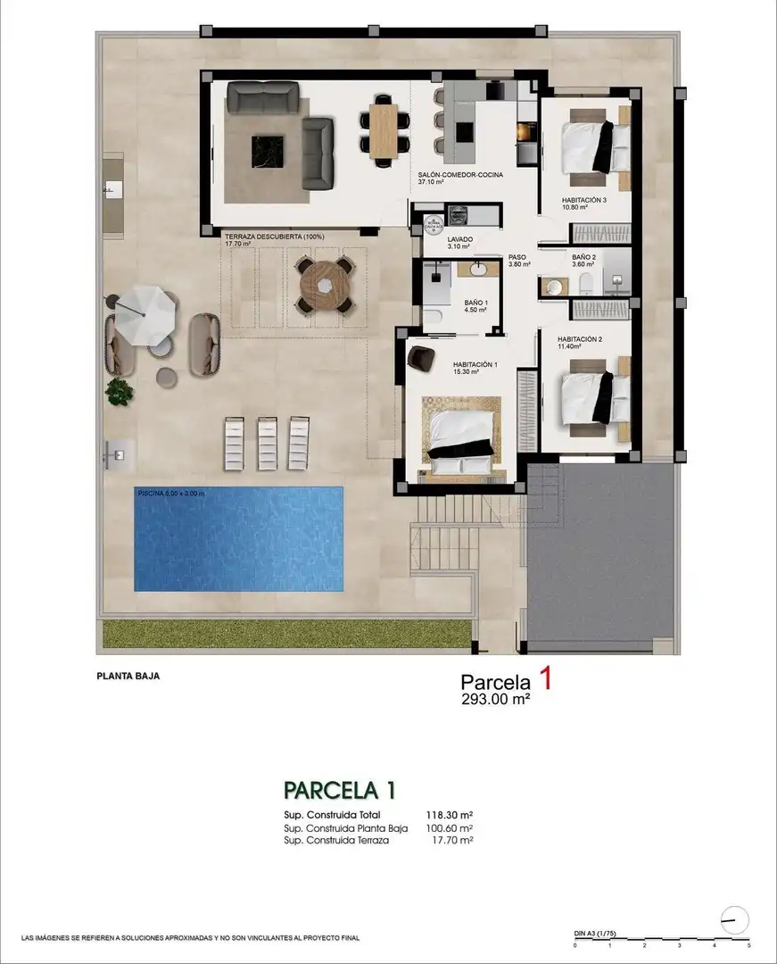Detached house with pool for sale in Ciudad Quesada, imagen 2