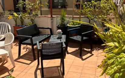 Terrace of Flat to rent in  Barcelona Capital  with Air Conditioner, Heating and Furnished