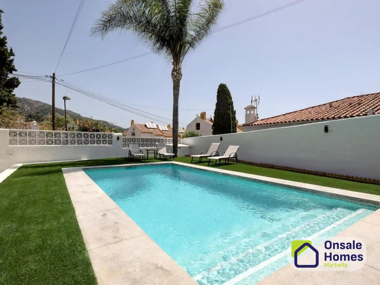 Piscina de Casa o xalet en venda en Marbella amb Aire condicionat, Jardí privat i Terrassa