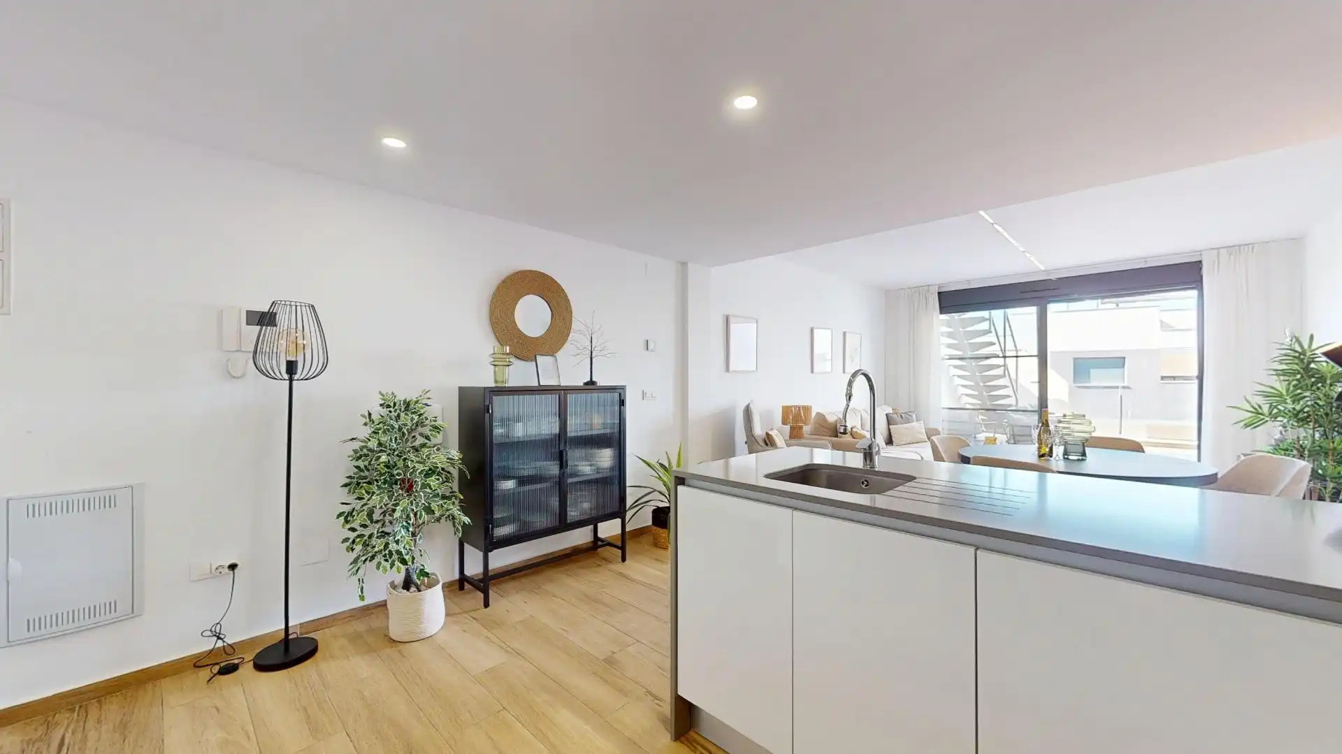 Cuina de Apartament en venda en San Javier amb Aire condicionat, Terrassa i Moblat