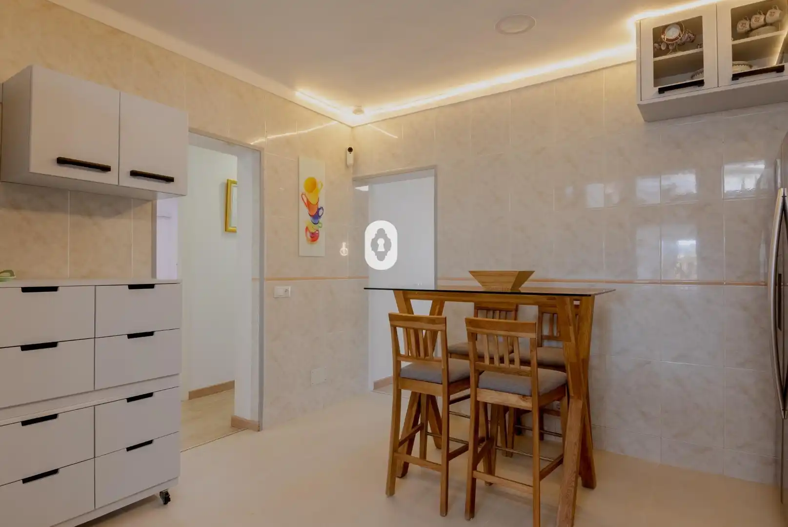 Cuina de Casa adosada en venda en Alcúdia amb Aire condicionat, Jardí privat i Parquet
