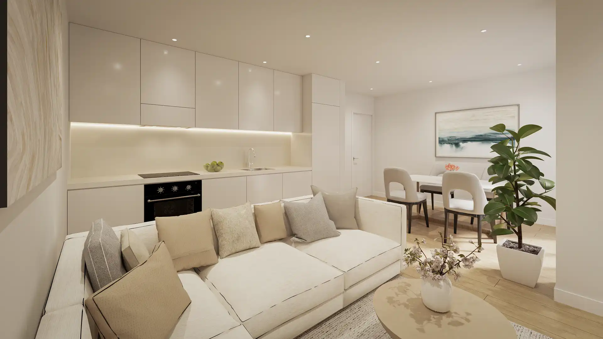 Living room of Apartments for sale in San Vicente del Raspeig / Sant Vicent del Raspeig  with Air Conditioner, Terrace and Oven