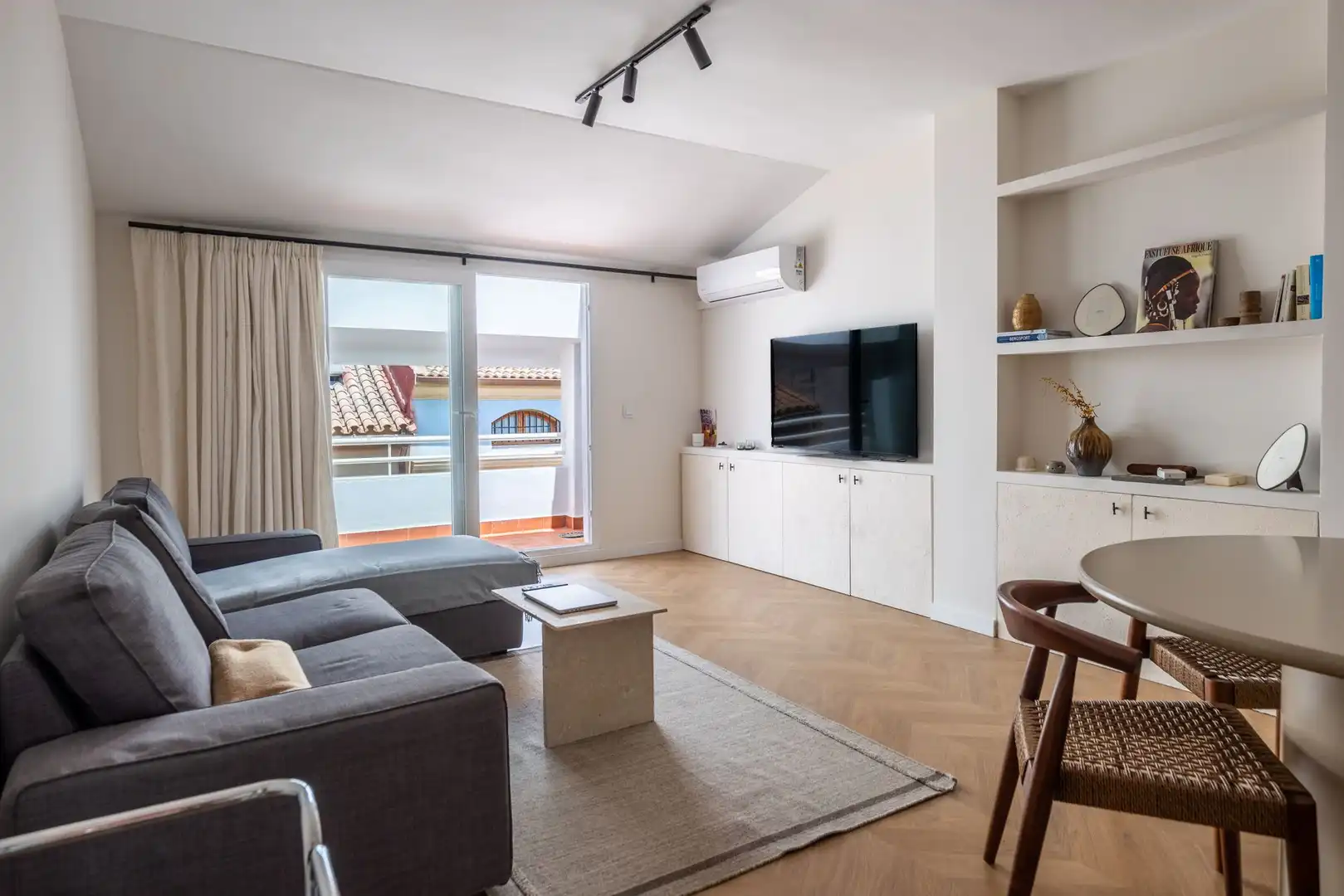 Living room of Attic for rent in Málaga  with Terrace and Furnished