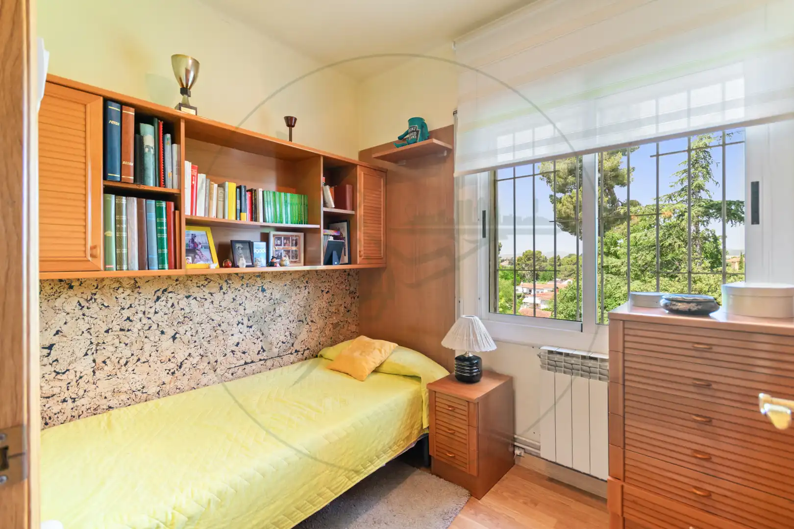 Bedroom of Houses for sale in Sant Cugat del Vallès  with Heating, Private garden and Parquet flooring