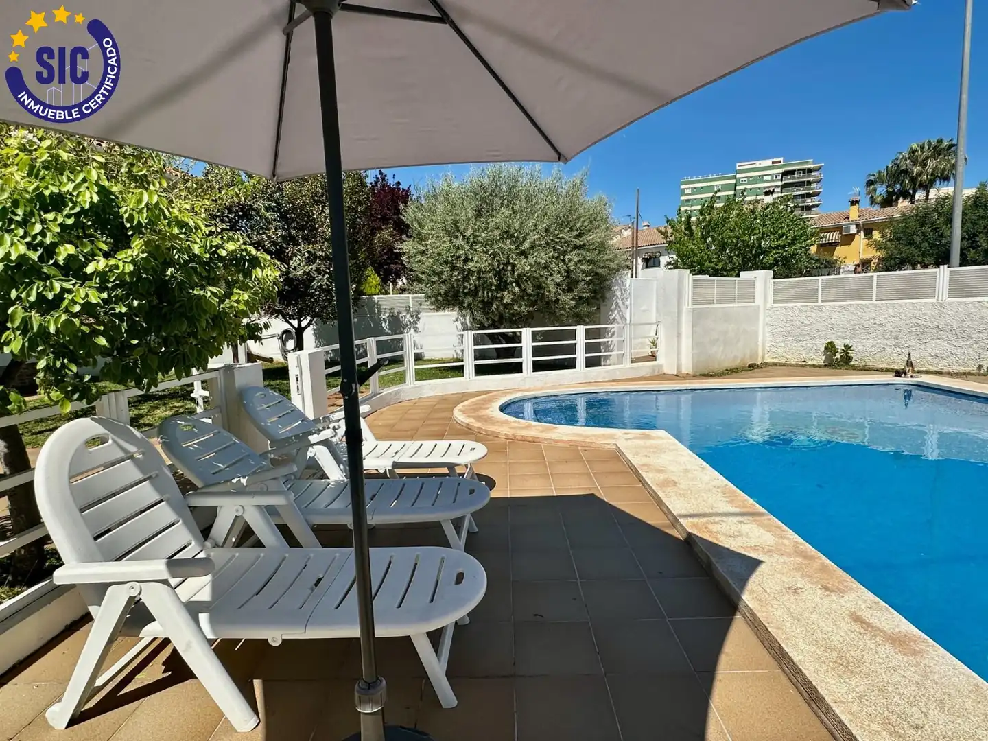 Piscina de Casa o chalet en venta en Benicasim / Benicàssim con Aire acondicionado, Jardín privado y Terraza
