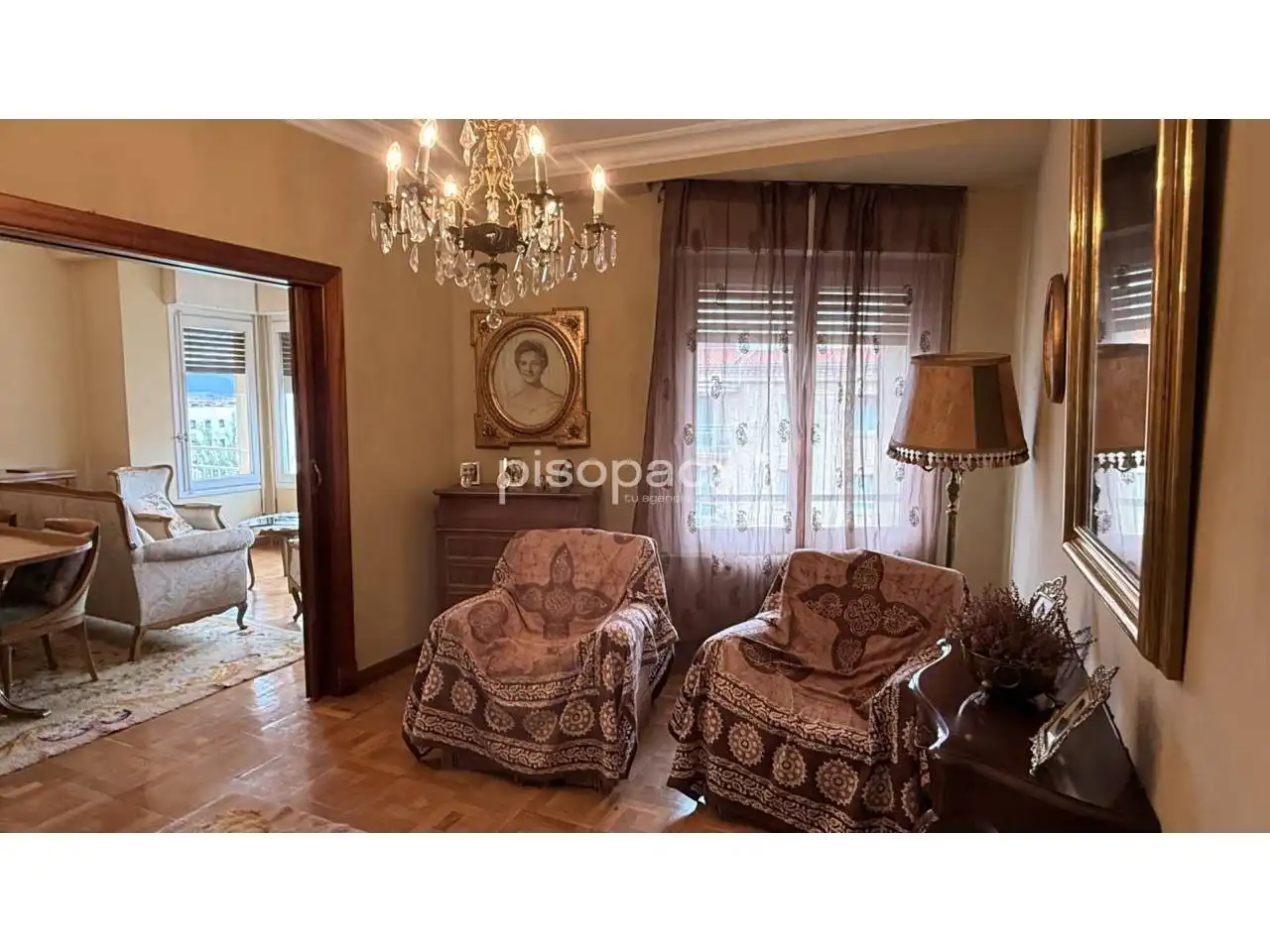 Living room of Flat for sale in  Pamplona / Iruña  with Heating, Parquet flooring and Storage room