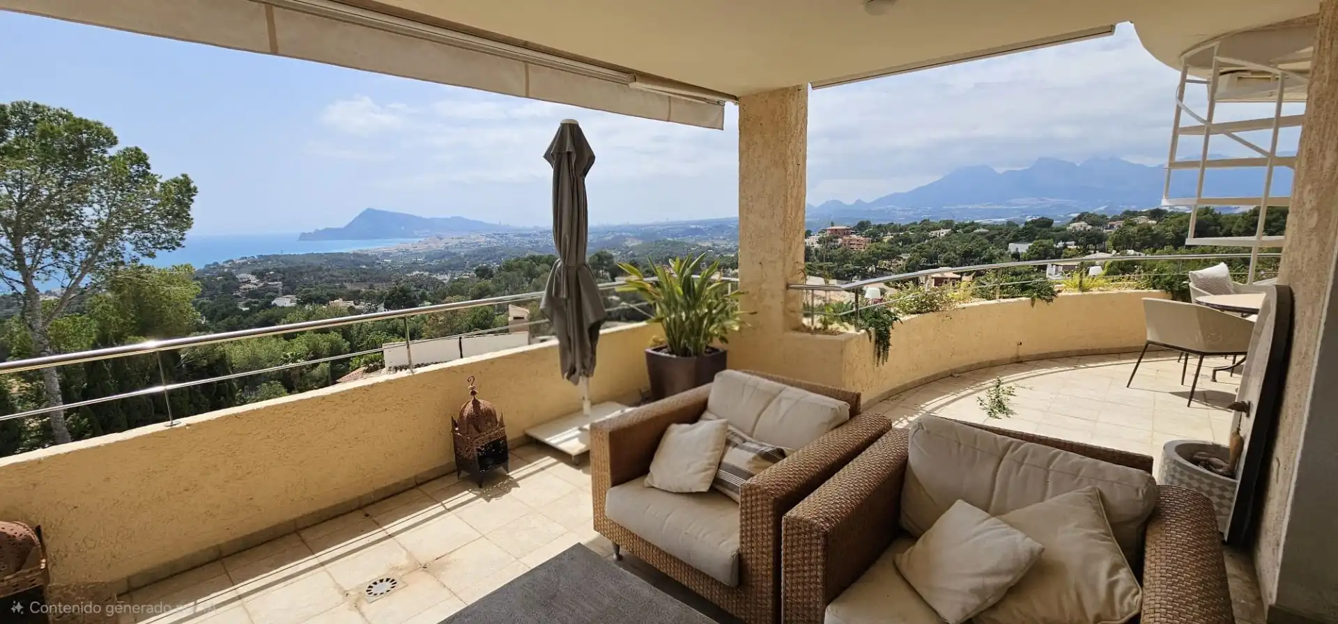 Terraza de Apartamento en venta en Altea con Aire acondicionado, Calefacción y Piscina comunitaria