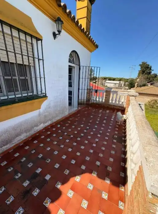 Vista exterior de Finca rústica en venda en Chiclana de la Frontera amb Aire condicionat, Jardí privat i Terrassa