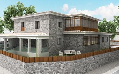 Exterior view of Single-family semi-detached for sale in Torrelodones  with Air Conditioner, Heating and Private garden