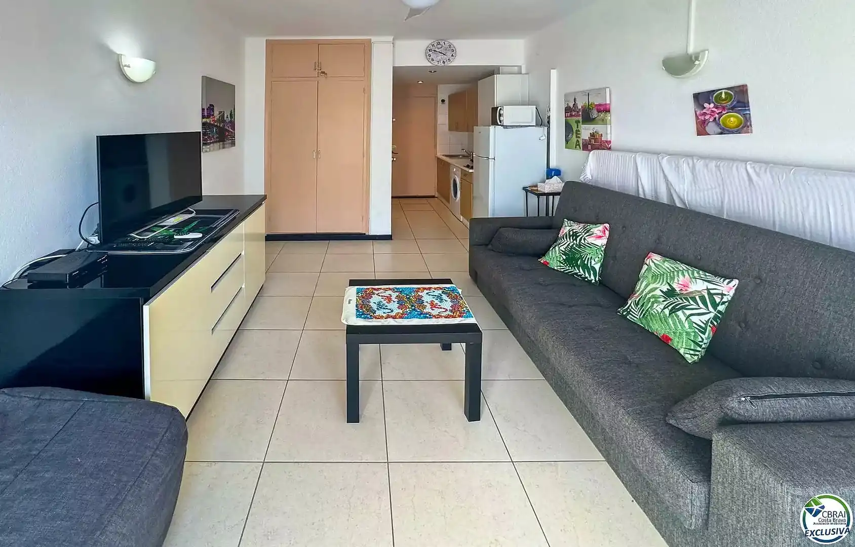 Living room of Study for sale in Roses  with Terrace and Furnished