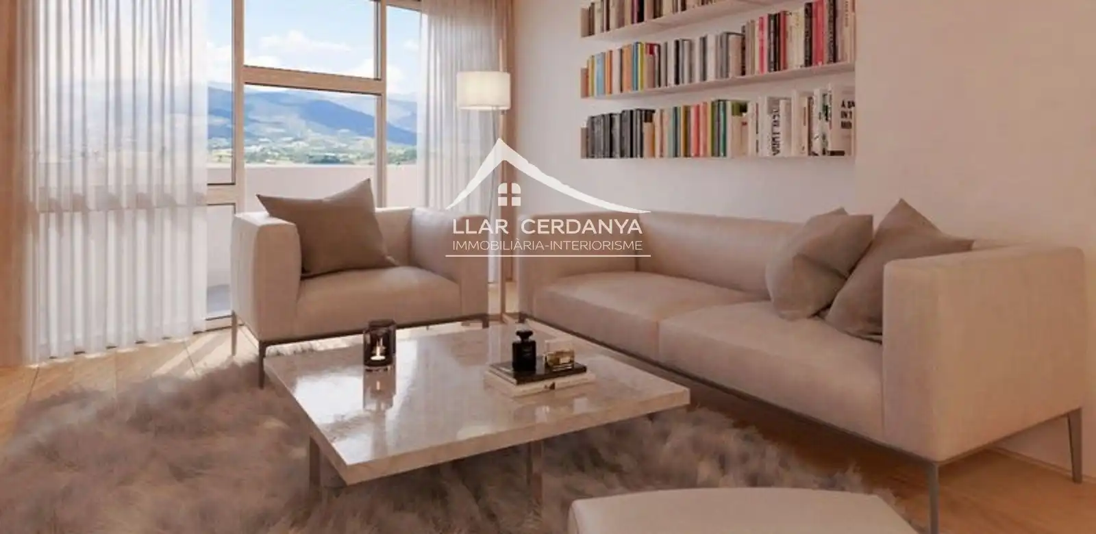 Sala de estar de Piso en venta en Bellver de Cerdanya con Terraza