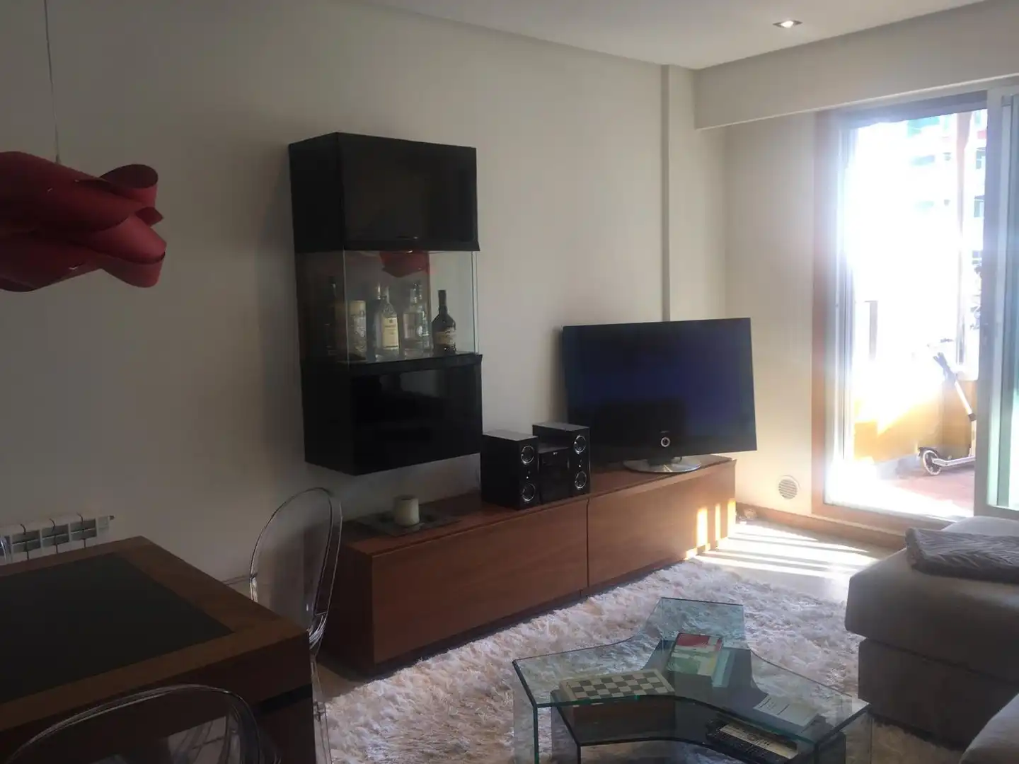 Sala de estar de Piso en venta en Sanxenxo con Calefacción, Jardín privado y Terraza