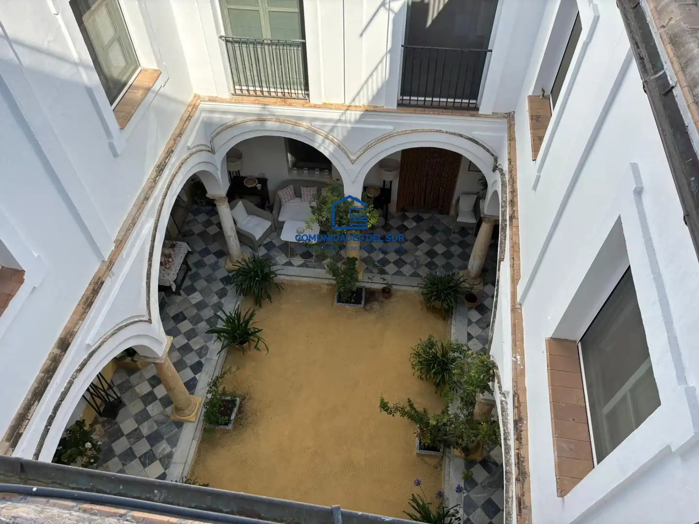 Jardí de Casa o xalet de lloguer en El Puerto de Santa María amb Aire condicionat, Terrassa i Piscina