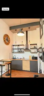 Kitchen of Study for rent in Estepona  with Air Conditioner, Furnished and Washing machine