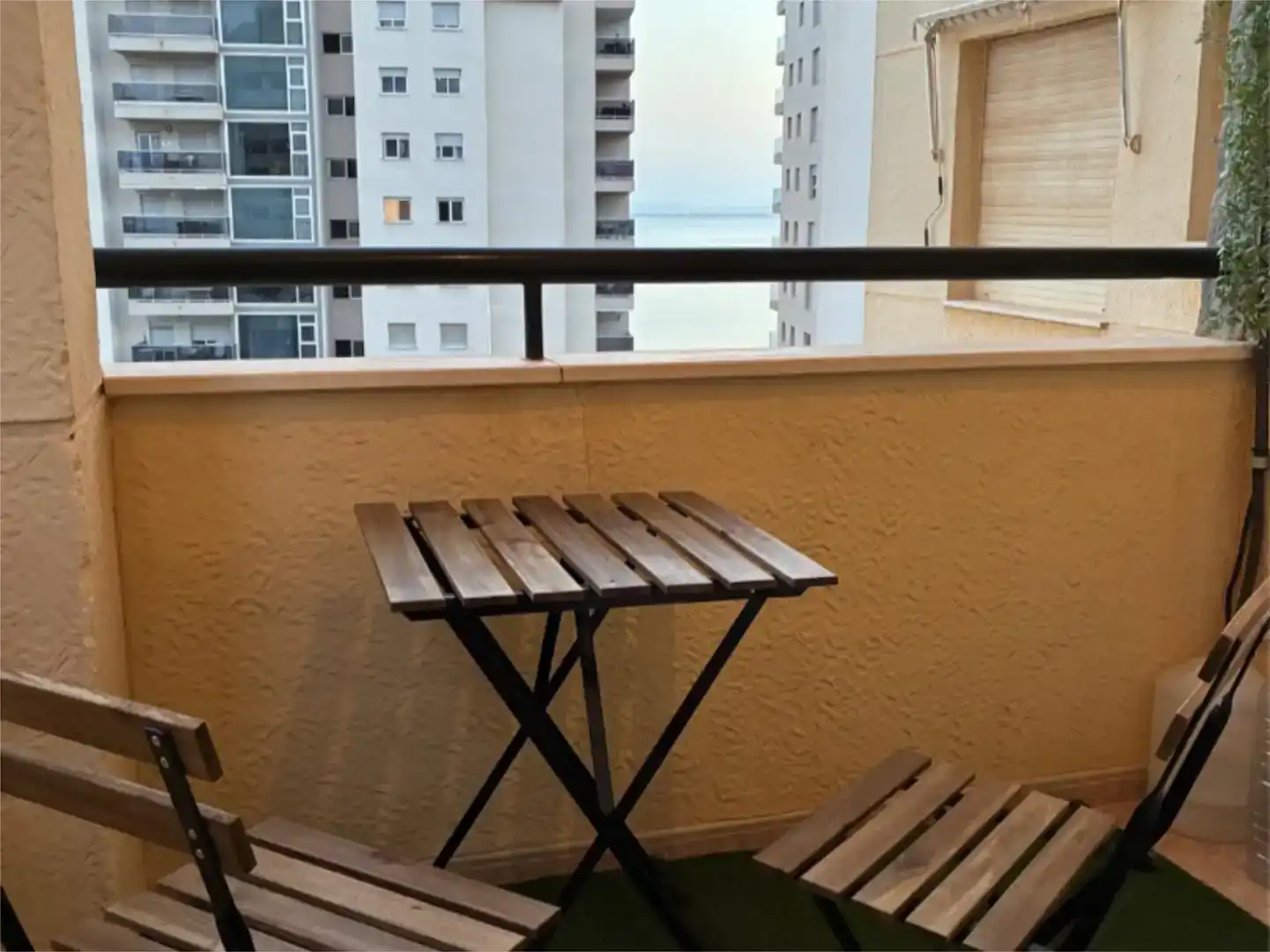 Balcony of Flat for rent in La Manga del Mar Menor  with Air Conditioner, Private garden and Swimming Pool