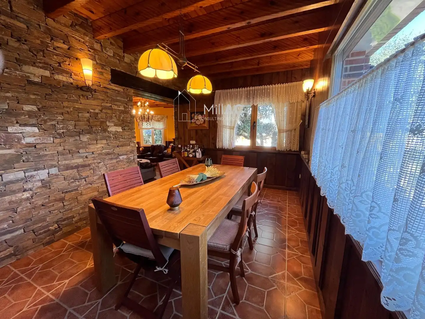Dining room of Houses for sale in El Espinar  with Heating, Private garden and Terrace