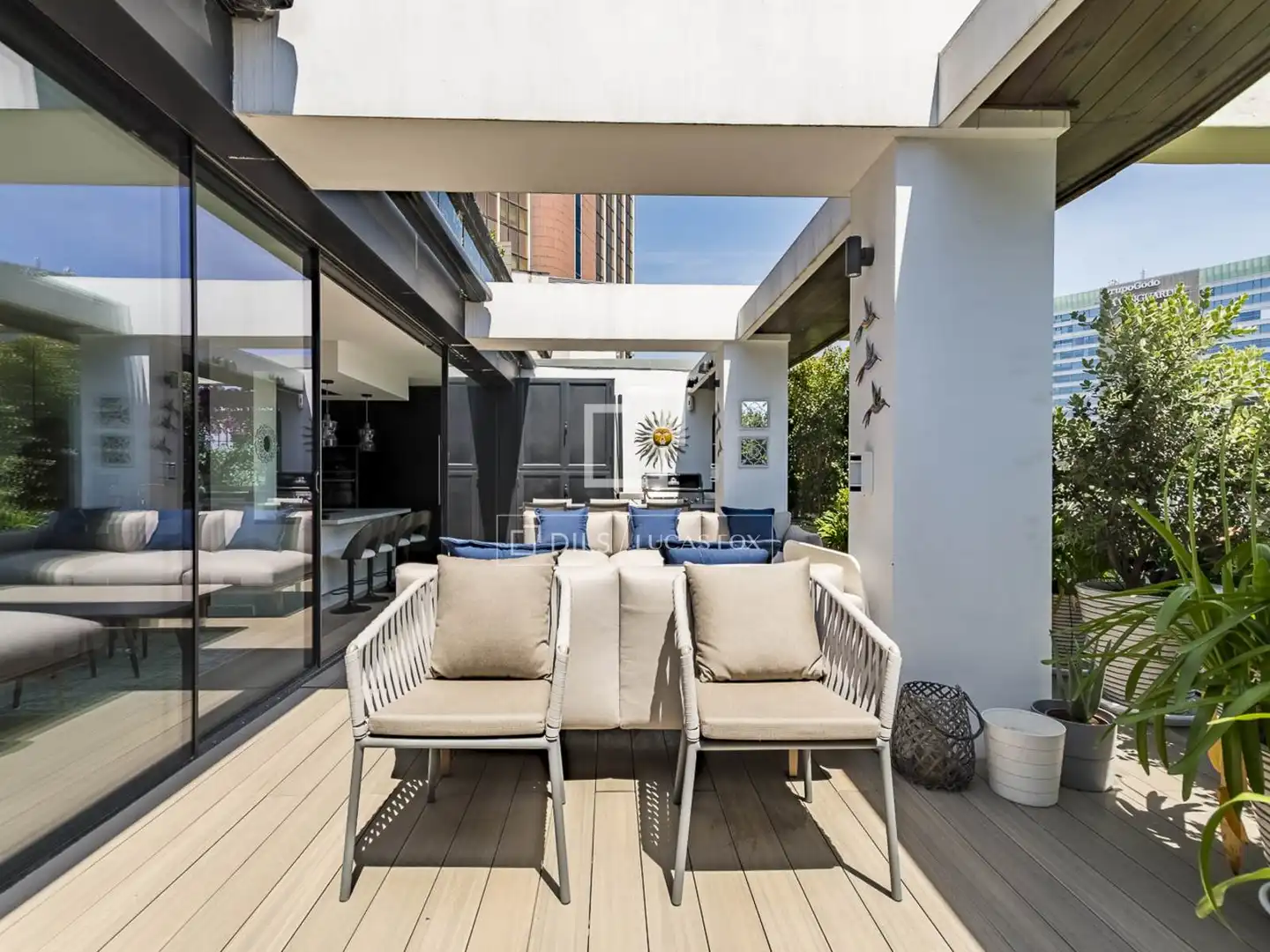 Terrasse von Dachboden zum Verkauf in Martorell mit Klimaanlage, Terrasse und Schwimmbad