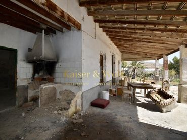 Casa rústica con jardín en venta en Partida Torrellano Alto
