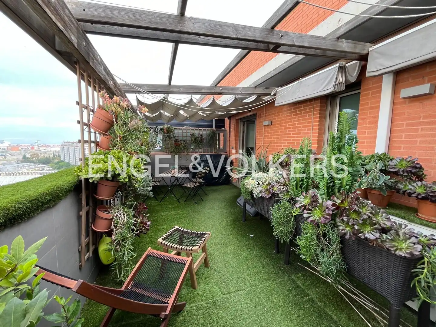 Terraza de Dúplex de alquiler en Valencia con Calefacción