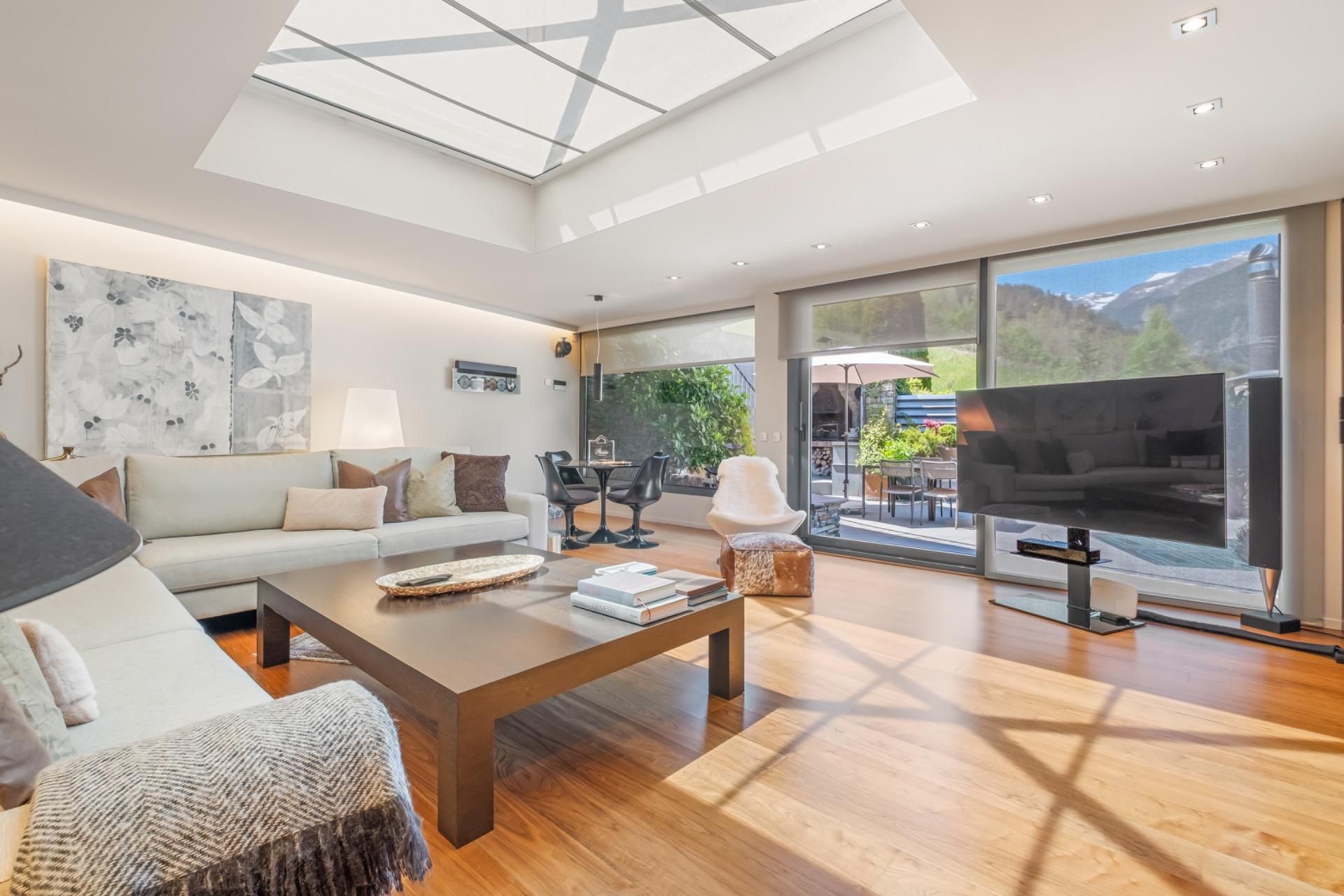 Sala de estar de Casa o chalet en venta en La Massana con Jardín privado, Parquet y Terraza