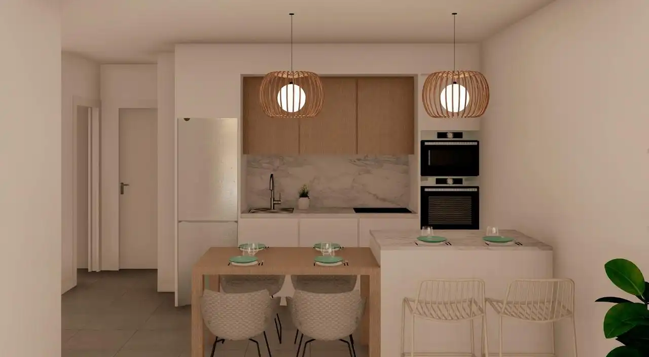 Cocina de Casa o chalet en venta en Torre-Pacheco con Aire acondicionado, Calefacción y Terraza
