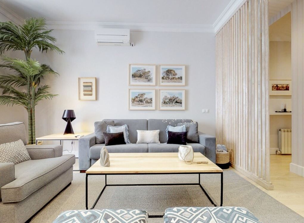 Living room of Flat to rent in Alcobendas  with Air Conditioner, Furnished and Pets allowed