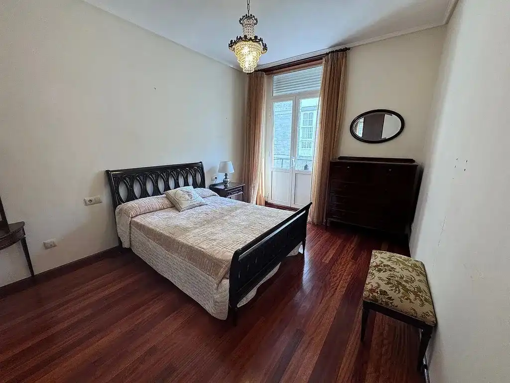 Bedroom of Flat for rent in Ferrol  with Heating, Furnished and Pets allowed