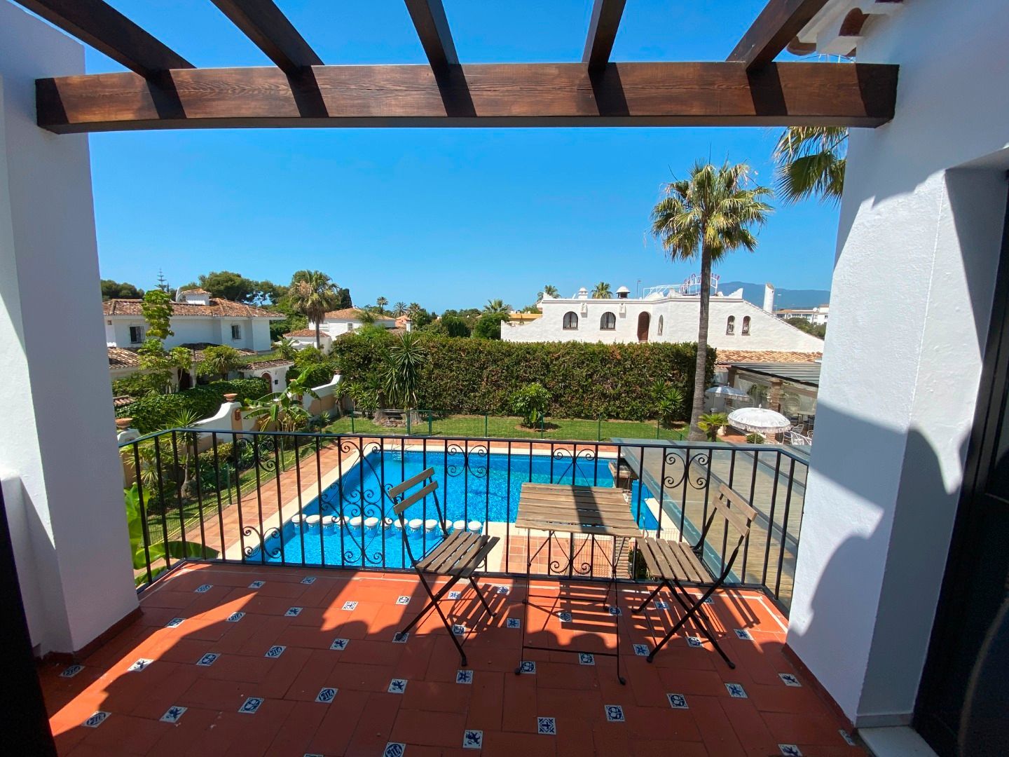 Jardí de Apartament de lloguer en Estepona amb Aire condicionat, Calefacció i Jardí privat