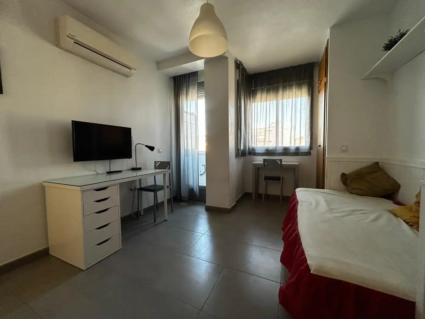 Bedroom of Study for rent in Murcia  with Air Conditioner, Heating and Furnished