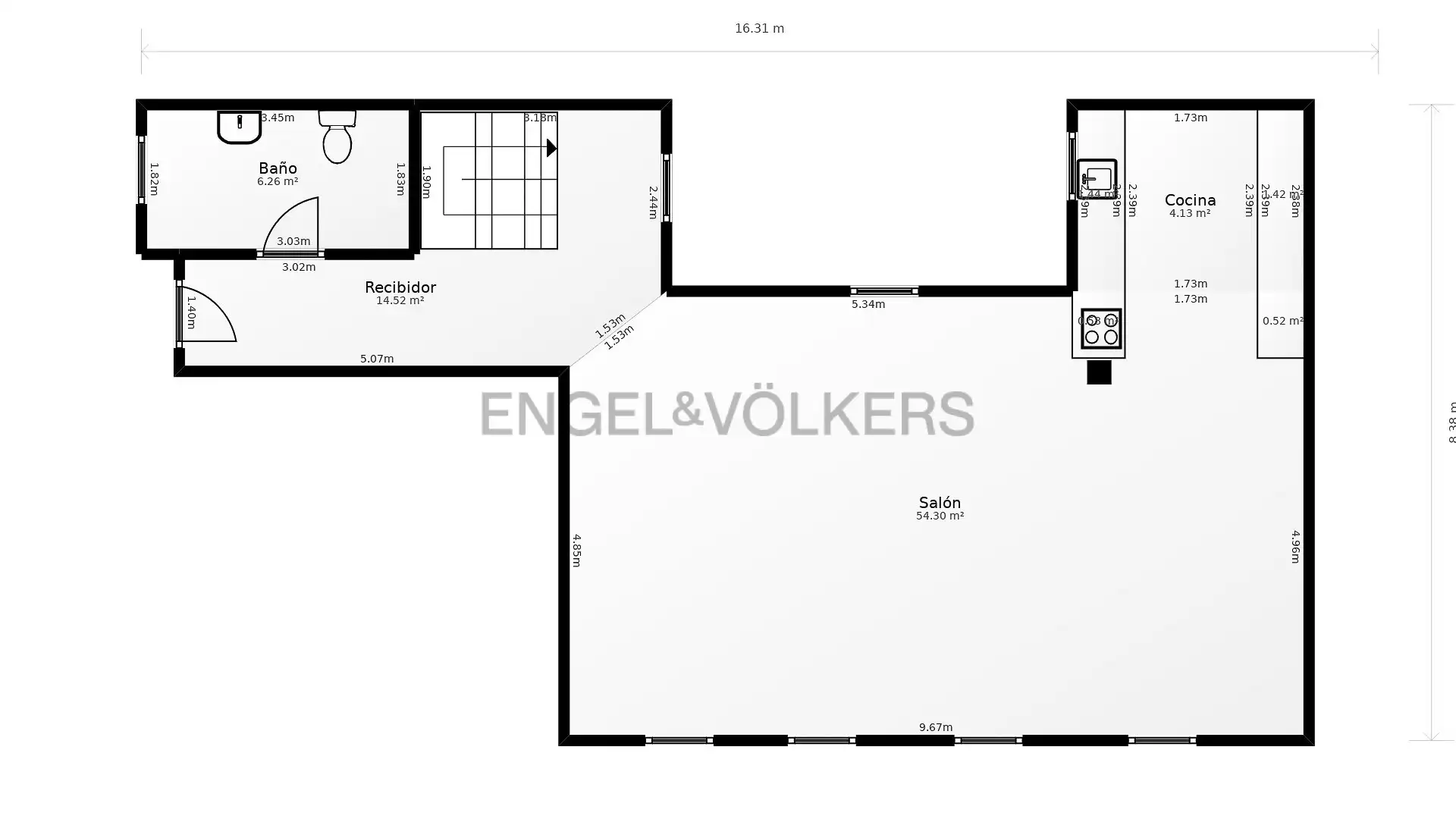 Flat for rent in Barrio de Salamanca