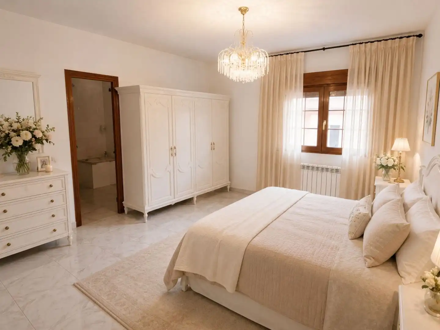 Dormitori de Casa adosada de lloguer en Cabezuela del Valle amb Calefacció, Parquet i Terrassa
