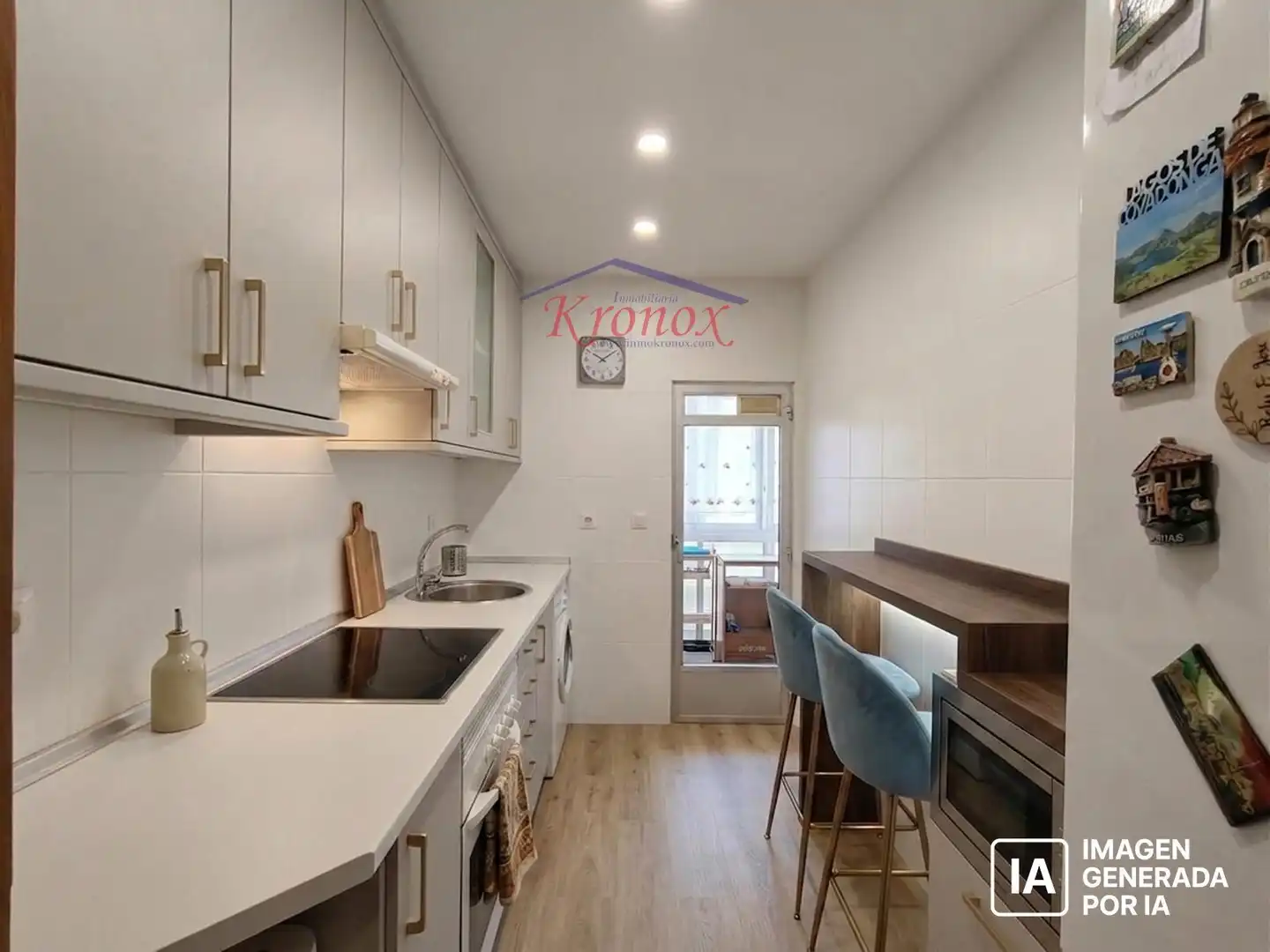 Kitchen of Flat for sale in Madrid  with Air Conditioner, Heating and Terrace