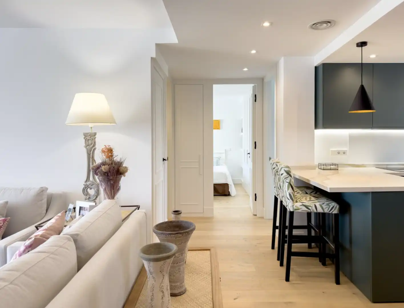 Wohnzimmer von Maisonette zum Verkauf in Marbella mit Klimaanlage, Heizung und Parkett