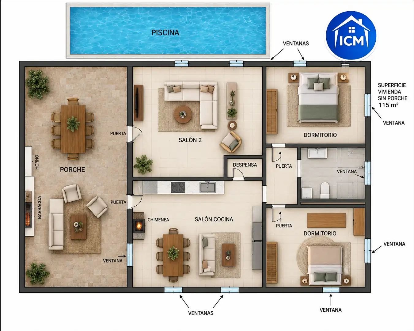 Villa mit Pool zum Verkauf in N/A, imagen 55