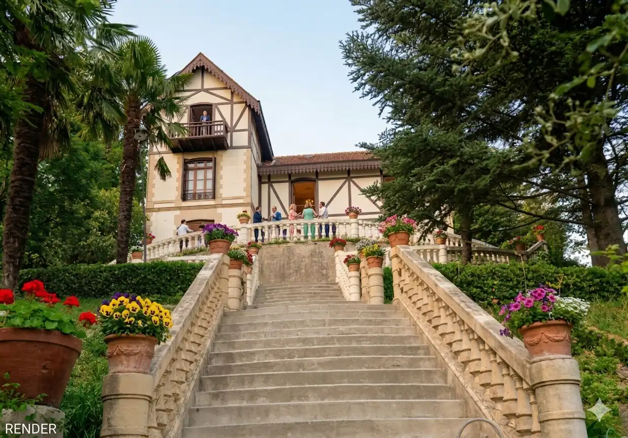 Vista exterior de Finca rústica en venta en Donostia - San Sebastián  con Calefacción, Jardín privado y Terraza