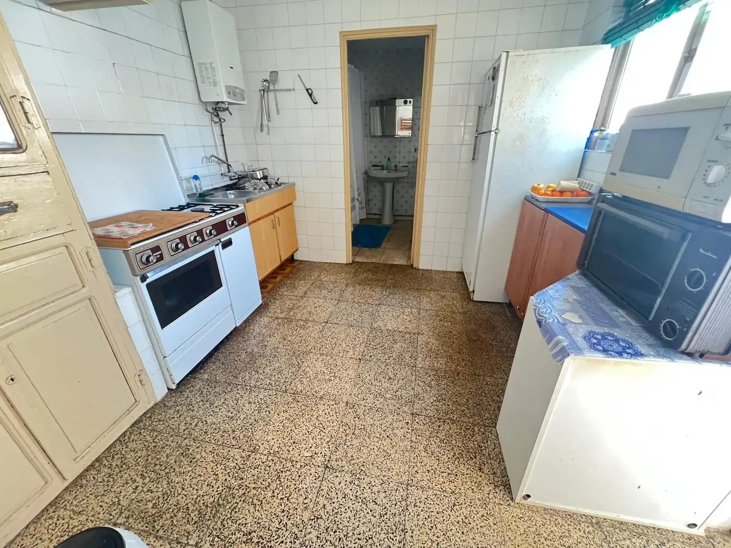 Cocina de Apartamento en venta en Almadén con Calefacción, Jardín privado y Amueblado