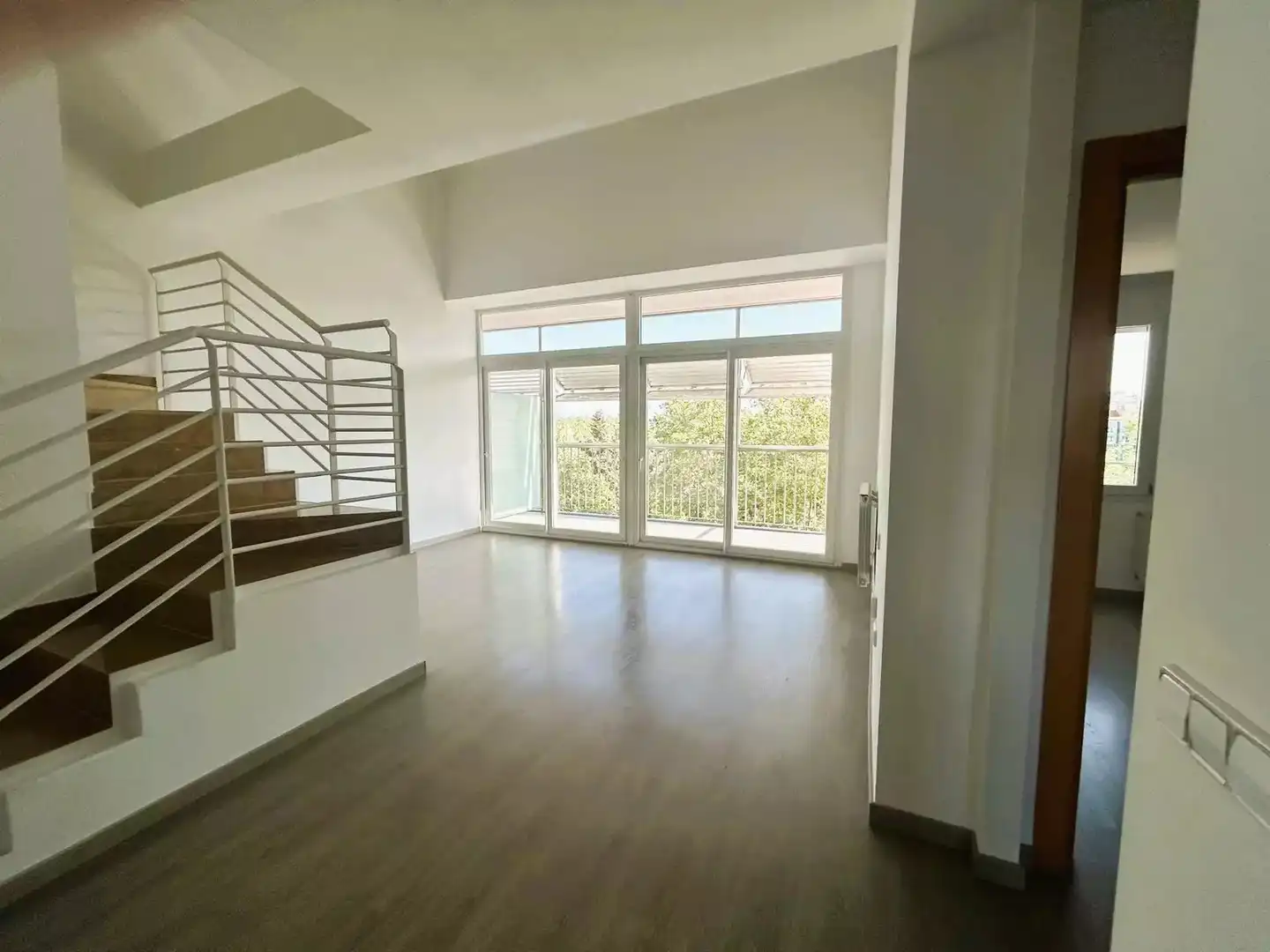 Balcony of Flat for rent in Girona Capital  with Air Conditioner, Heating and Parquet flooring