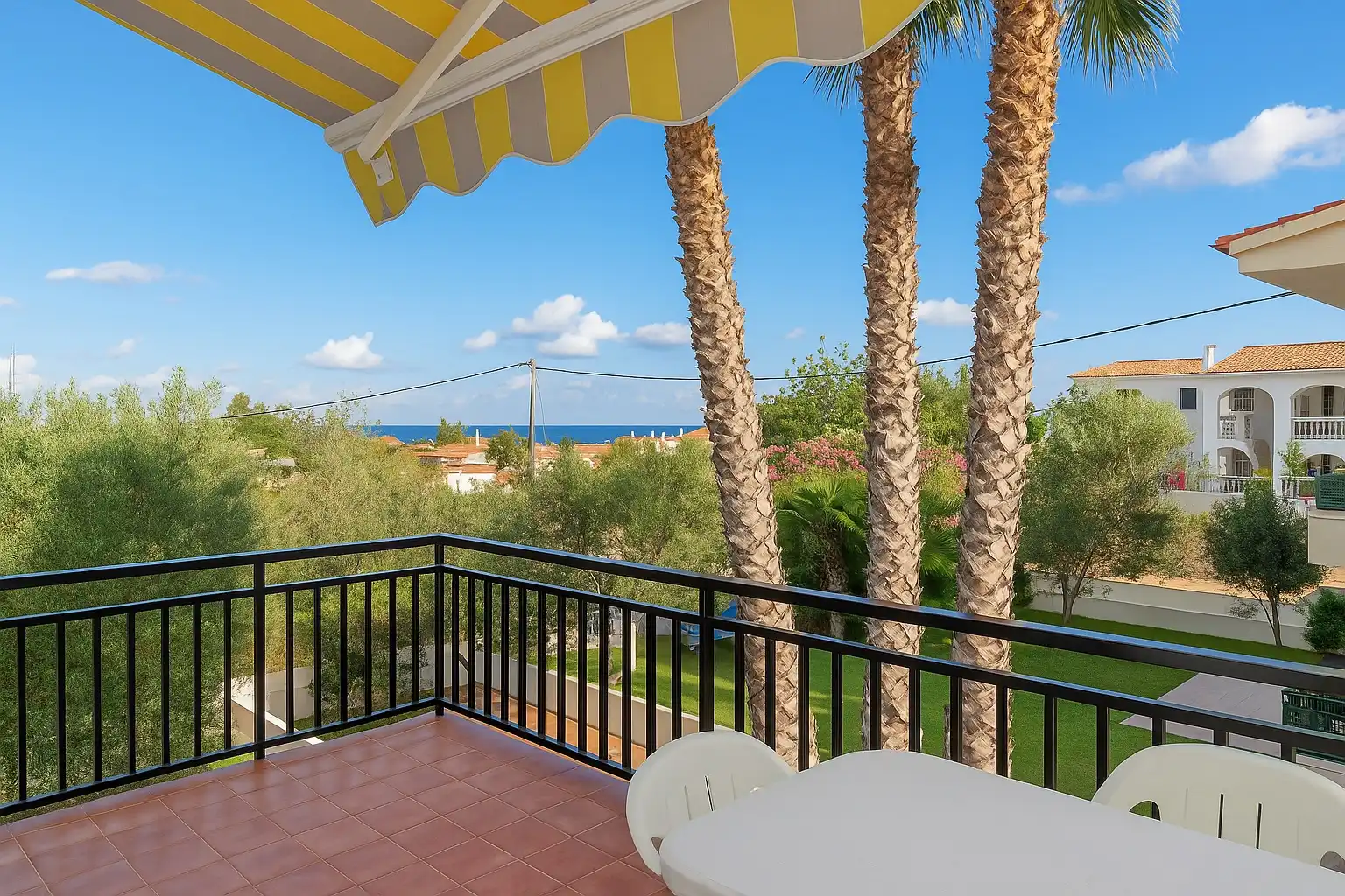 Terrasse von Haus oder Chalet zur Miete in Peñíscola / Peníscola mit Privatgarten, Terrasse und Möbliert