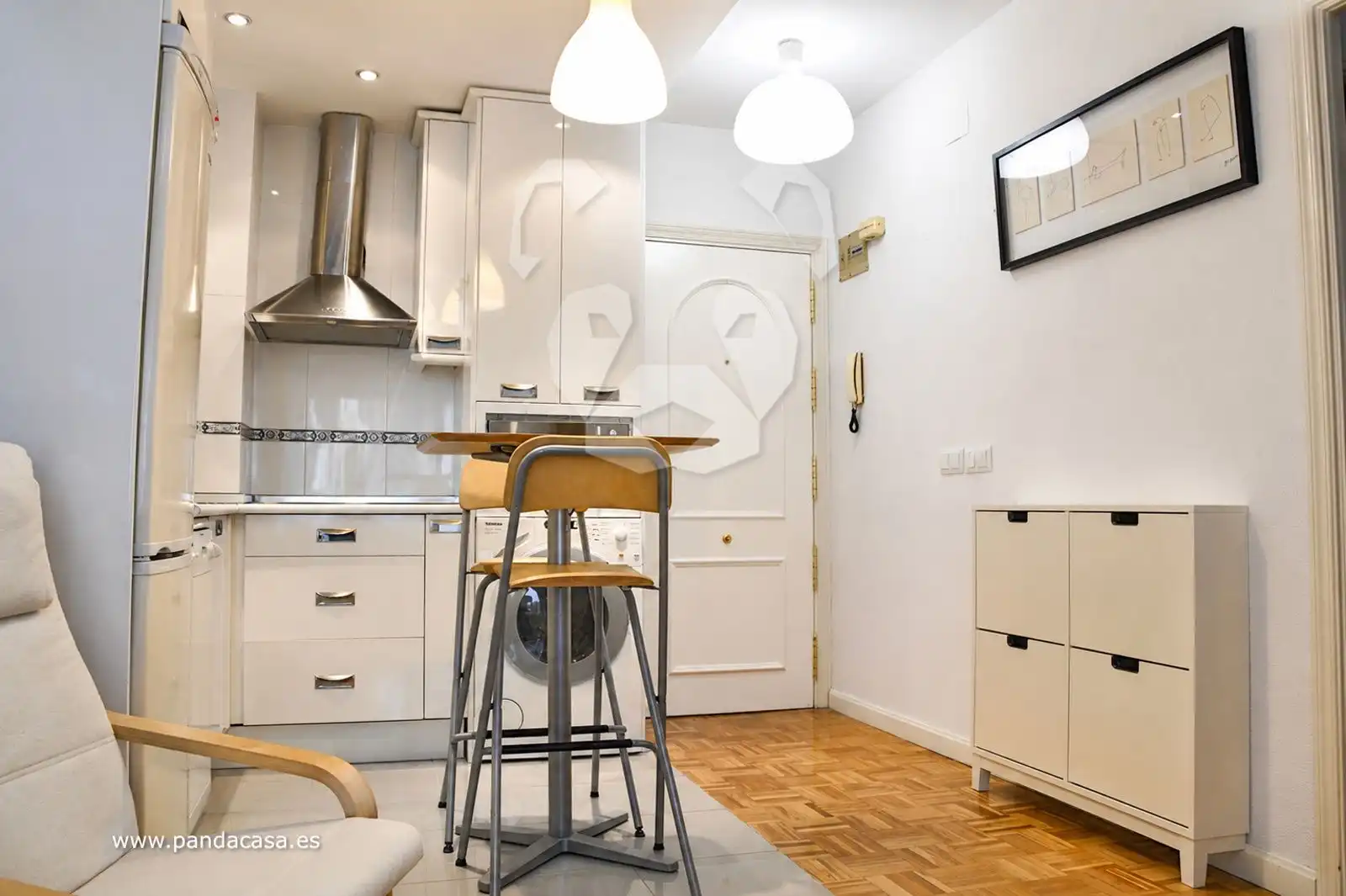 Küche von Wohnung zur Miete in Madrid mit Klimaanlage, Heizung und Schwimmbad