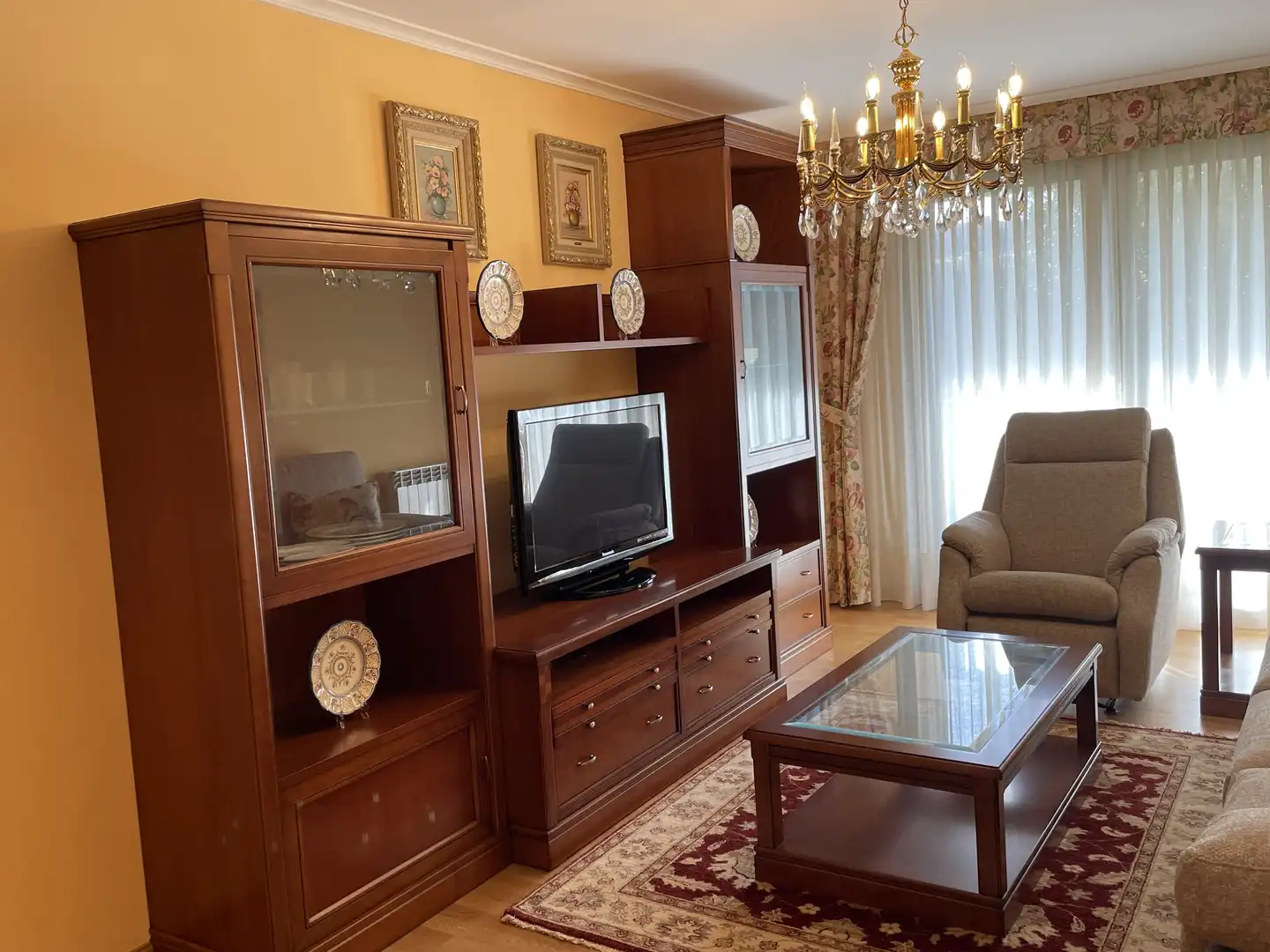 Sala de estar de Piso en venta en Cirueña con Calefacción, Jardín privado y Amueblado