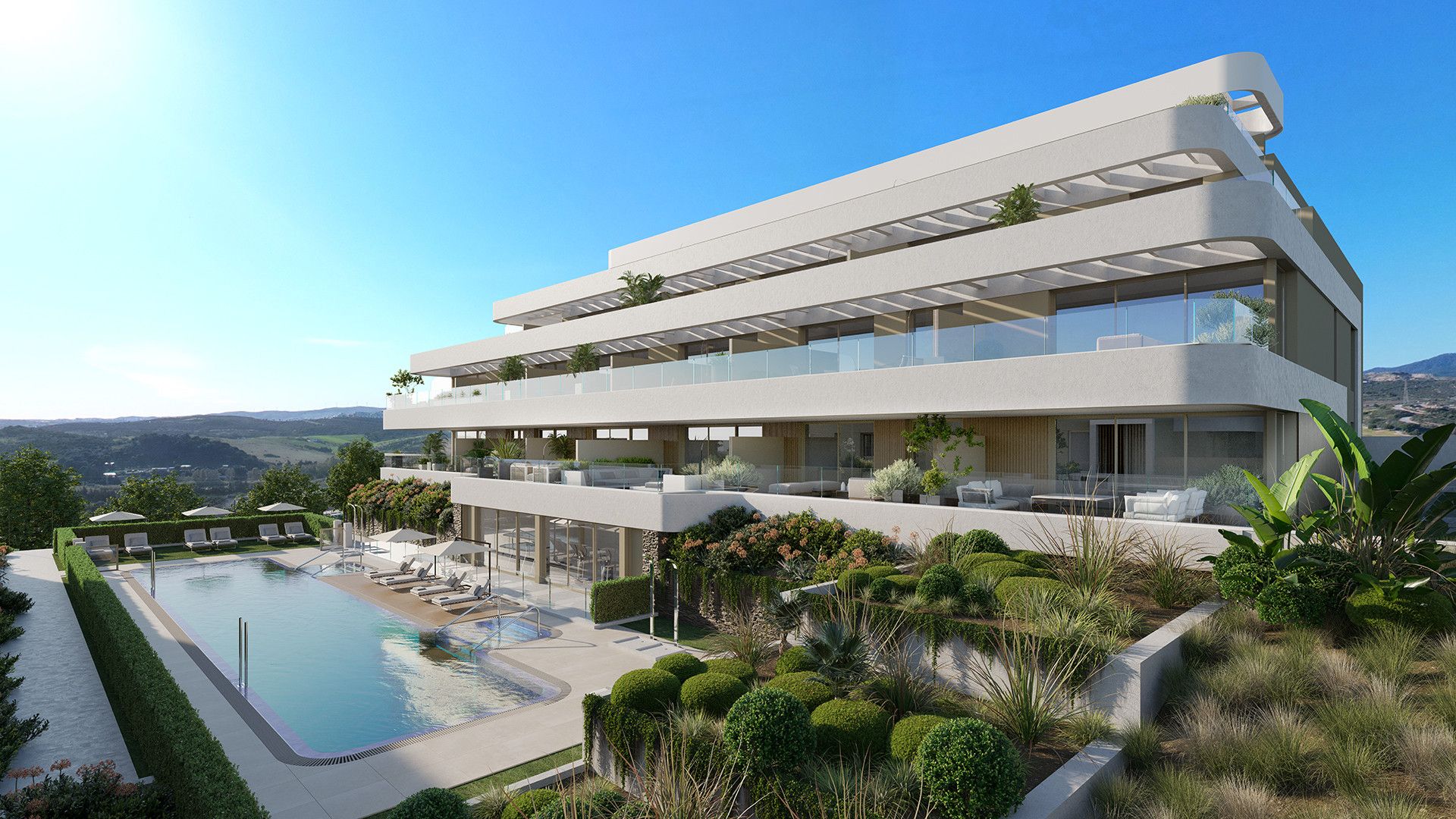 Vista exterior de Apartament en venda en Marbella amb Aire condicionat, Jardí privat i Terrassa