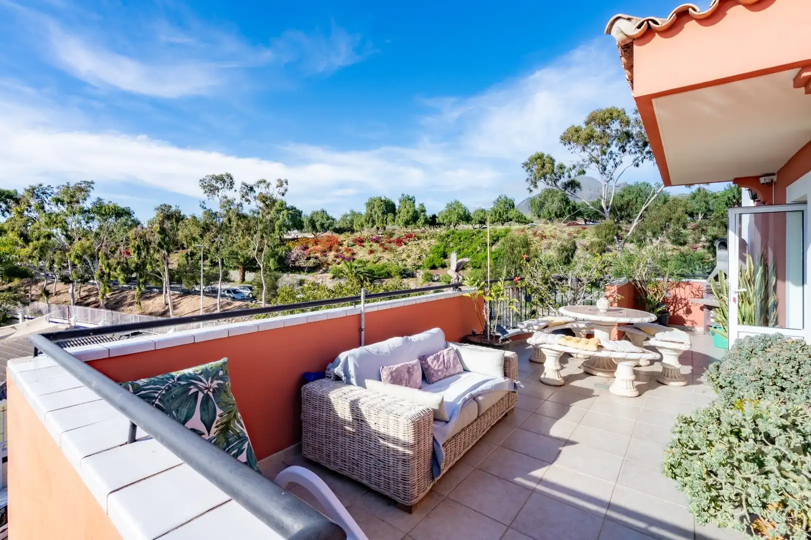 Terrassa de Apartament de lloguer en Arona amb Jardí privat, Terrassa i Moblat