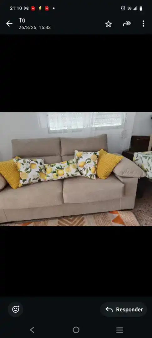 Wohnzimmer von Wohnung zur Miete in Sueca mit Klimaanlage und Balkon