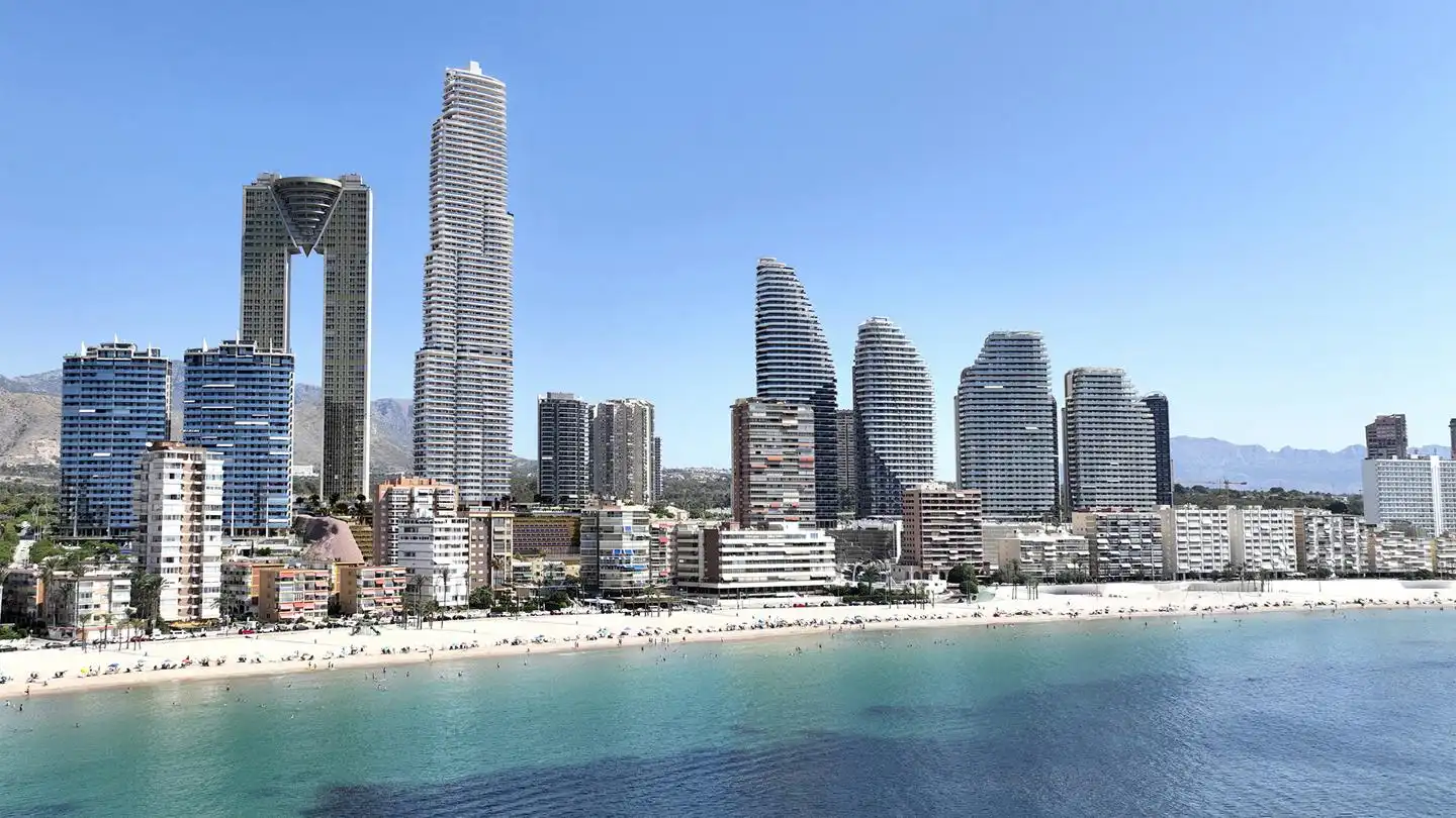 Exterior view of Flat for sale in Benidorm  with Air Conditioner, Terrace and Furnished