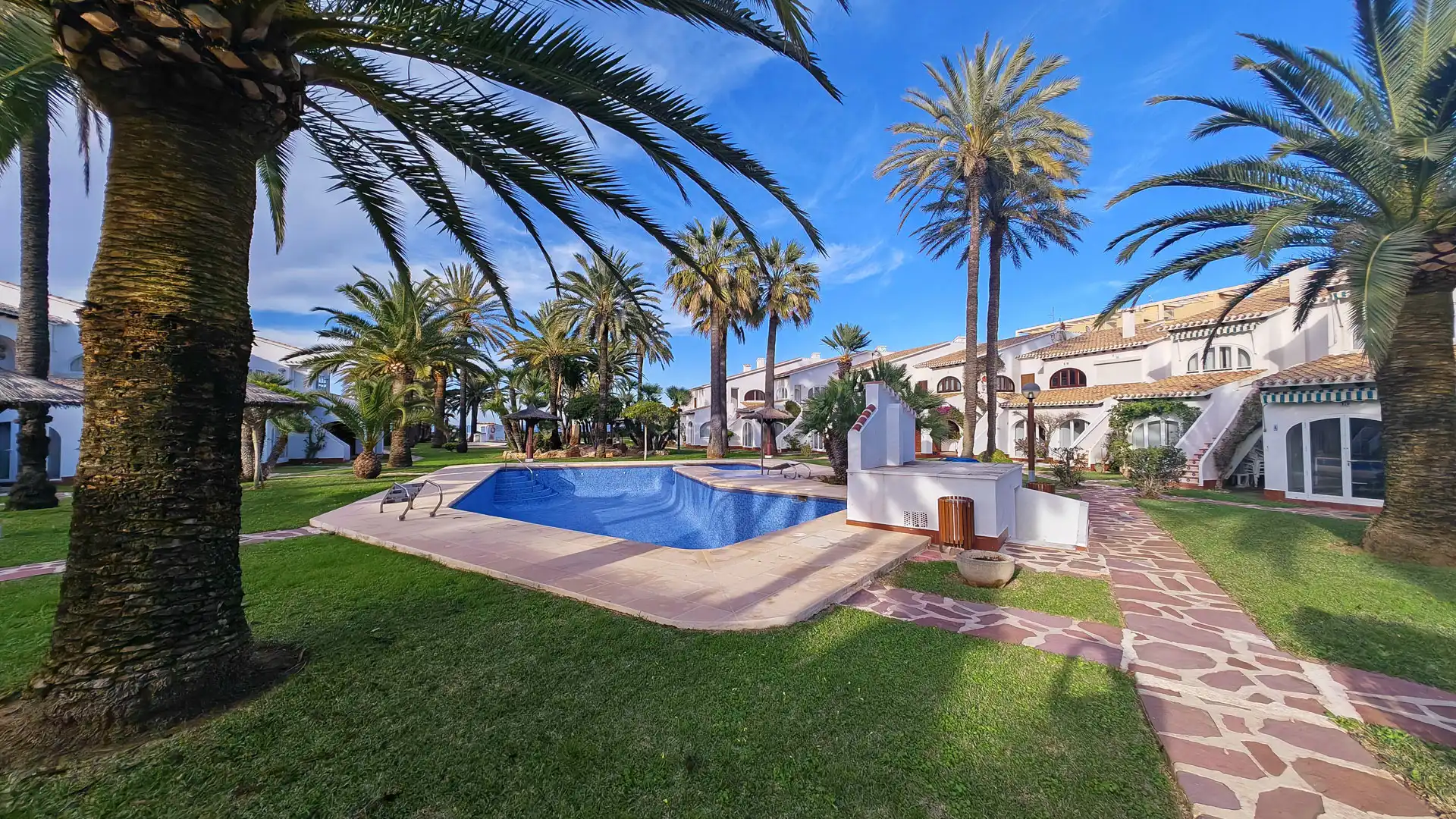 Jardín de Casa adosada en venta en Dénia con Aire acondicionado, Terraza y Trastero
