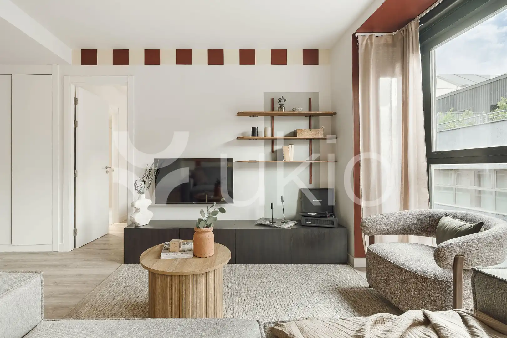 Wohnzimmer von Wohnungen zur Miete in Madrid mit Heizung, Möbliert und Ofen
