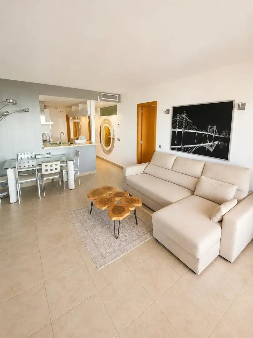 Sala de estar de Apartamento en venta en Benalmádena con Aire acondicionado, Jardín privado y Terraza