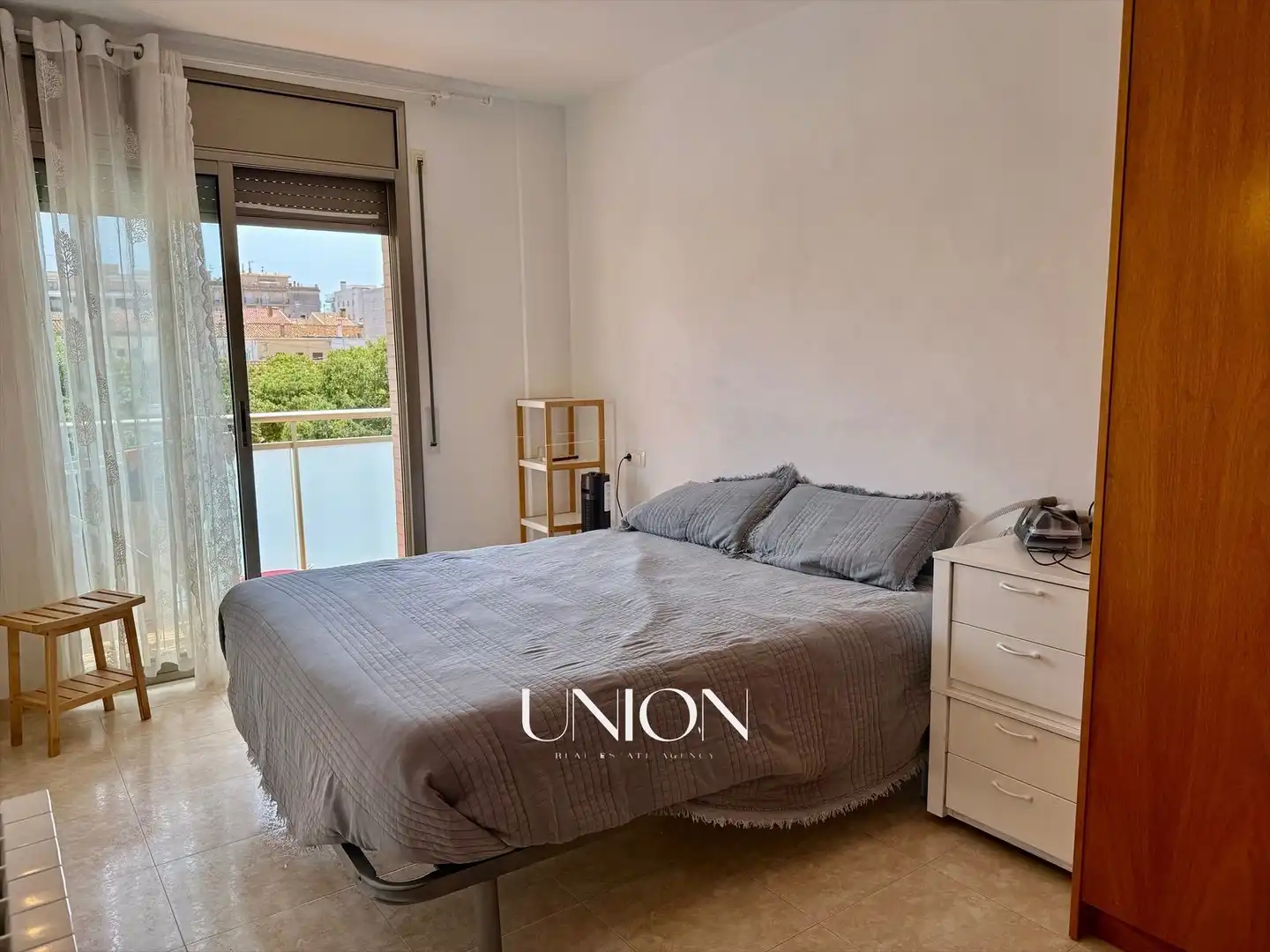 Schlafzimmer von Wohnung zur Miete in Palamós mit Heizung, Terrasse und Möbliert