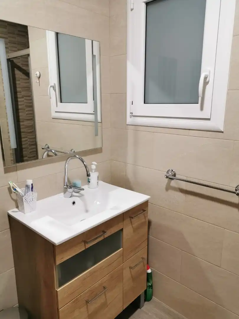 Badezimmer von Wohnung zum Verkauf in Mollet del Vallès mit Klimaanlage, Parkett und Abstellraum