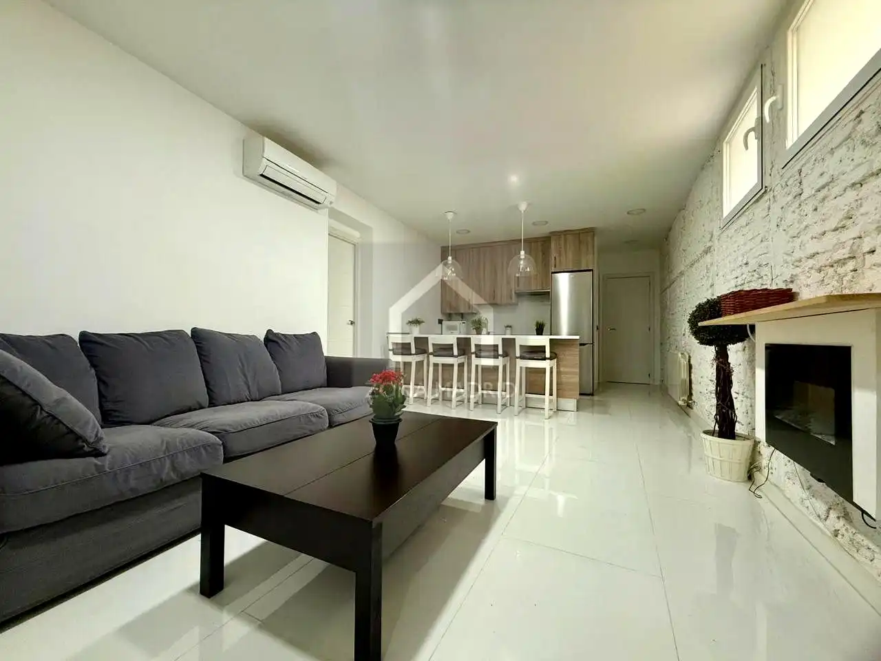 Sala de estar de Piso de alquiler en Madrid con Aire acondicionado y Amueblado